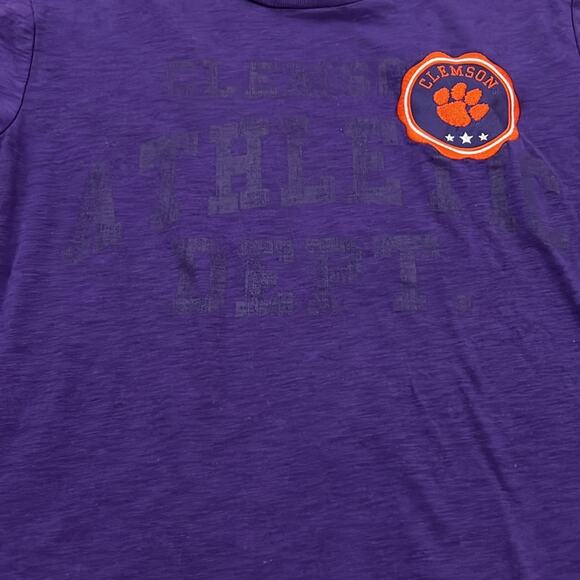 NWT Colosseum Youth CLEMSON YOUTH Large (16-18) Purple T-Shirt Emblem unisex - Picture 3 of 16